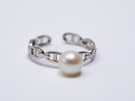 Anillo Eslabones de Perla