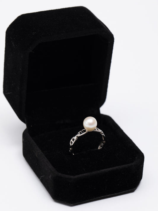 Anillo Eslabones de Perla