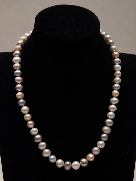 Collar Perlas Caramelo L