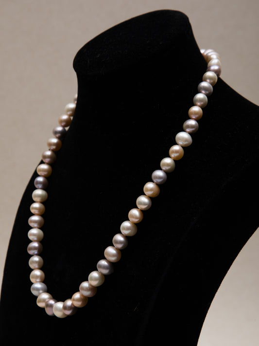 Collar Perlas Caramelo L